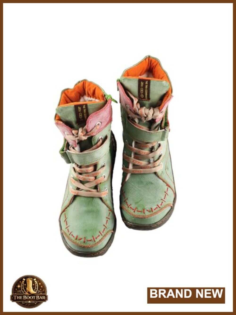 Women's Lace-Up Leather Ankle Boots Faux Fur Lining Non-Slip - Picture 5 of 5